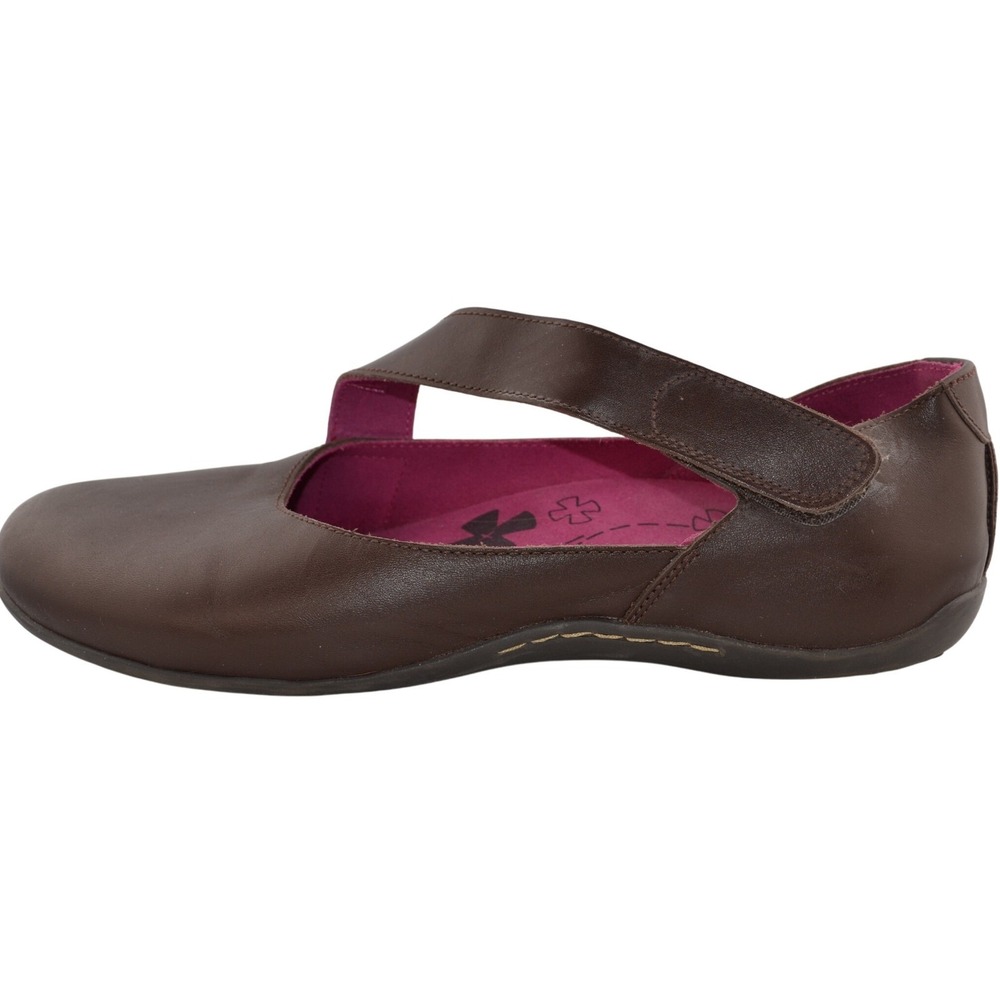 Dr. Weil Brown Leather Mary Jane Comfort Shoes Orthotic Technology Vegan Size 10